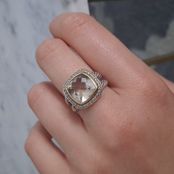 Authentic David Yurman Albion ring, Prasiolite - Picture 12 of 17